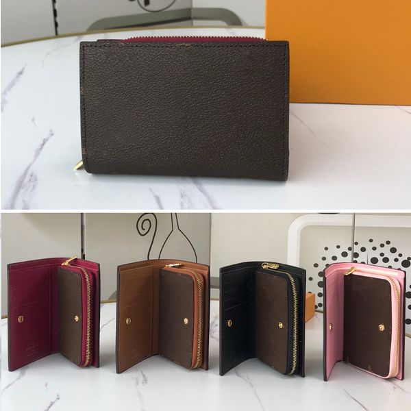 Mode Kurze Brieftasche Designer Frau Clip Leder Geldbörse Luxus Kartenhalter Münzgeldbörsen Reisepass Schlüsseltasche Münztaschen Handtaschen