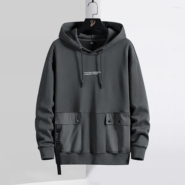 Männer Hoodies 2024 Frühling Pullover Grundlegende Koreanische Streetwear Sack Baumwolle Feste Beiläufige Hoody Sweatshirts Plus Größe 8xl