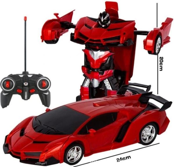 RC 2 1 Transformer Araç Sürüş Spor Araç Modeli Deformasyon Araç Uzaktan Kumanda Robotlar Oyuncaklar Çocuk Oyuncakları T327227422