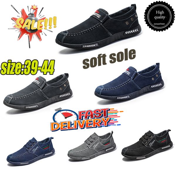 Düşük Fiyat Erkekler Nefes Alabilir Sıradan Ayakkabı Hombre Jeans Tuval Moda Daireleri Loafer Espadriles Erkek Yumuşak Sole Spor Aynağı 39-44