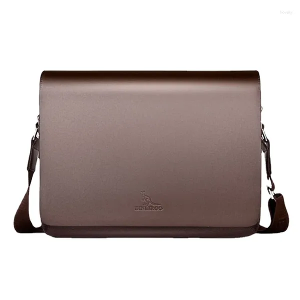 Evrak Koşunları Erkek Omuz Crossbody evrak çantası çanta adam yüksek kaliteli pu deri büyük kapasiteli moda işi erkekler için