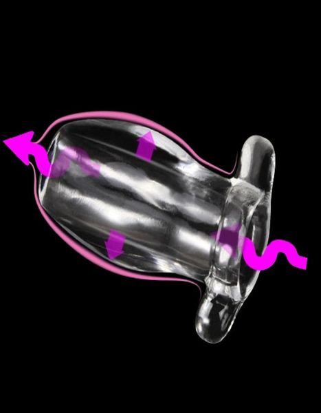 Morbido ano cavo anale plug extender dilatatore clistere speculum vaginale masturbazione butt plug e tunnel giocattoli del sesso per uomini gay5086739