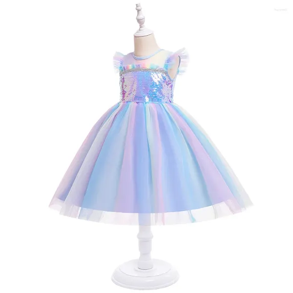 Mädchen Kleider Blumenkleid Für Kinder Kleidung Mädchen Robe Kostüm Sommer Baby Kleinkind Kinder Weihnachten Kleidung Abschlussball Ärmellos