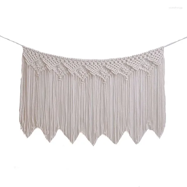 Tapeçarias Long Tassel Tapeçaria Tapeçaria Pendurada Boho Macrame Corda Bohemian Casa Decorações Quarto Mão Atada Gota