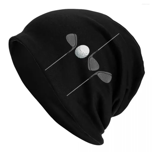 Berets Golfen Golfer Golf Player Warme Gestrickte Kappe Mode Motorhaube Hut Herbst Winter Outdoor Beanies Hüte Für Unisex Erwachsene