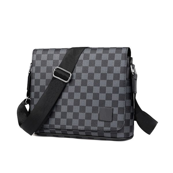 Новые сумки Мужская сумка через плечо дизайнерская сумка через плечо Черный цвет модный классический ретро портфель высокого качества 2210 заводской магазин