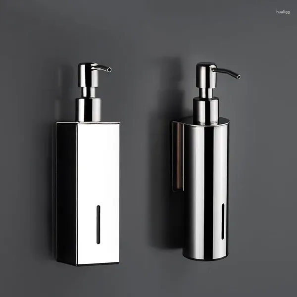 Dispenser di sapone liquido Dispenser in acciaio inossidabile cromato/spazzolato/nero Shampoo Accessori per il bagno El Hardware Lavatrice portatile