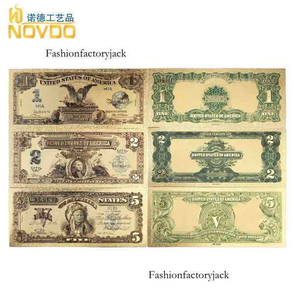 Banconote personalizzate con campioni di potenti produttori, stampa a colori fronte-retro di una vecchia lamina d'oro autentica commemorativa del 1899