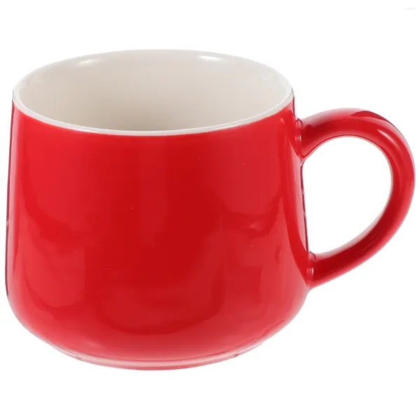 Canecas Caneca de café Cerâmica Alça de copo de água bebendo com vaca