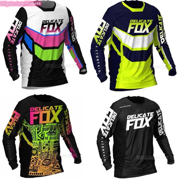 Sju9 2024 Moda Camiseta Mountain Bike Terno Foxx Camisetas Masculinas 180 Prizm Mx Motocross Scooter Dh Bmx Motocicleta Dirt Mountain Offroad Team Racing