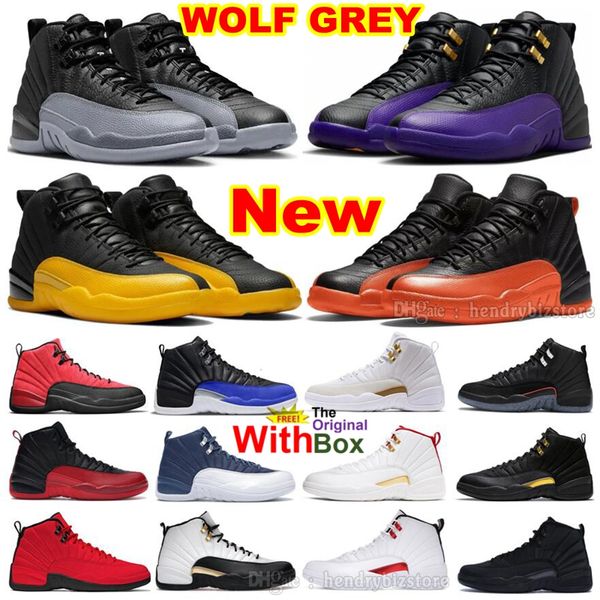 Баскетбольные кроссовки Black Wolf Grey 12S Мужские 12 High Field Purple Brilliant Orange Университетские золотые пасхальные кроссовки Red Taxi Royal Утепленные кроссовки Cherry Stealth