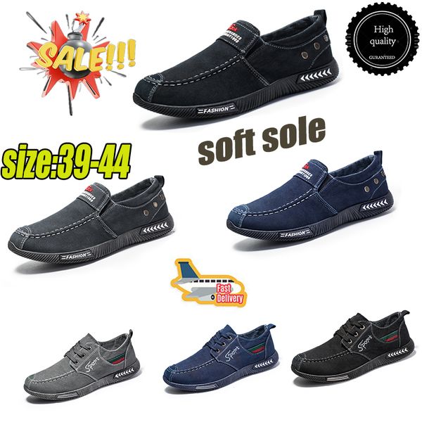 Hohe qualität Männer Atmungsaktive Casual Schuhe Hombre Jeans Leinwand Mode Wohnungen Loafer Espadrilles Männer Weiche Sohle Turnschuhe größe 39-44