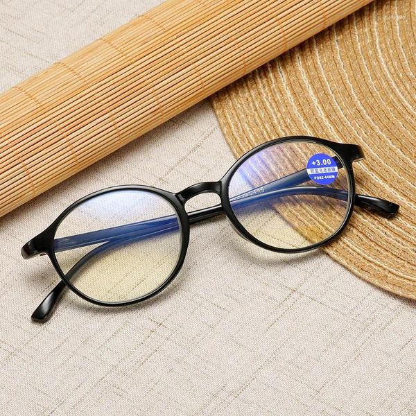 Sonnenbrille Presbyopic Anti Blue Light Unisex Vision Care Rund 1,0-4,0 Erwachsene Lesebrille Brillen
