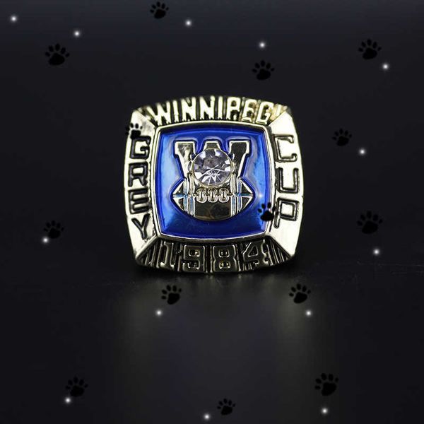 Anéis de banda 1984 Cfl Winnipeg Blue Bomber Football Grey Cup Championship Ring