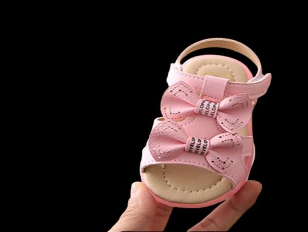 Сандалии для маленьких девочек, детская обувь с милым бантом, сандалии для маленьких девочек, сандалии принцессы со светодиодной подсветкой, размер для девочек 21-305729737
