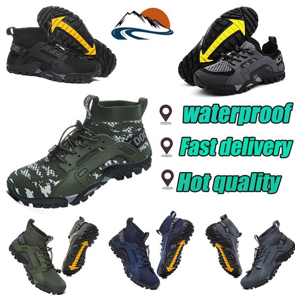 Vendita calda Uomo Trekking Scarpe da arrampicata in montagna Trekking Sport Caccia Sneakers Stringate antiscivolo Turismo da passeggio di alta qualità Scarpe casual da jogging