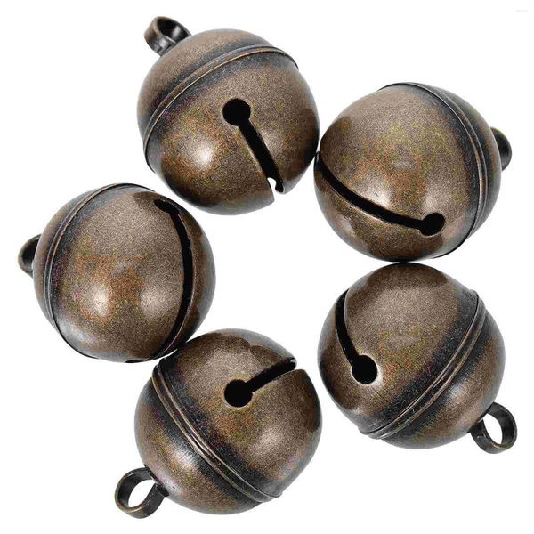Fontes de festa 5 pçs acessórios de sino de cobre diy artesanato sinos prático chaveiro decorativo ano ornamentos