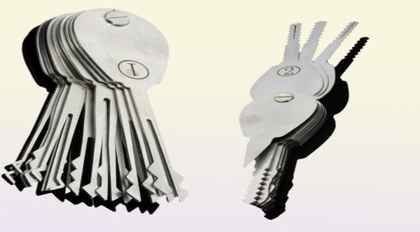 20PSC складной открытие автомобиля Двусторонний выбор SET SET LOSCSMITH Supplies Jiggler Keys7610146