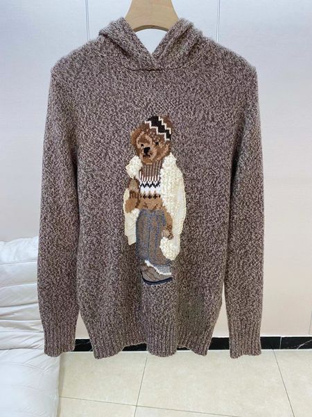 Ralphe Laurene Polo Sweater Kadın Sweaters Yumuşak Temel Kaşmir Çekiyor Kazak Yün Kış Moda Örme Jumper Üst Sweater Kadınlar Pamuk Rl Bear de Mujer 287