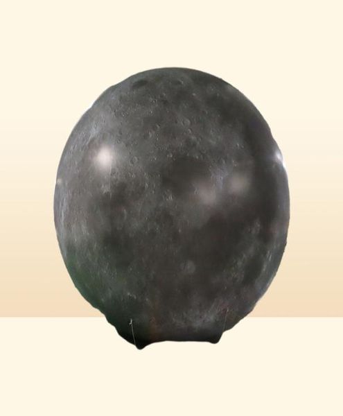 Giochi all'aperto Attività Palloncini per feste Palla lunare gonfiabile gigante 2m3m4m5m Illuminazione Pianeta Luna gonfiata con luce a LED9013666