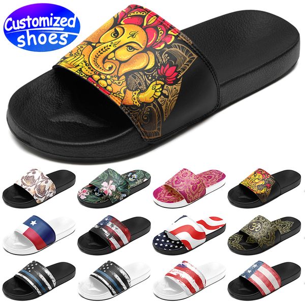 Sapatos personalizados chinelo personalizado sandle babouche estrela amantes diy sapatos retro sapatos casuais homens mulheres sapatos ao ar livre tênis preto branco vermelho tamanho grande eur 31-50