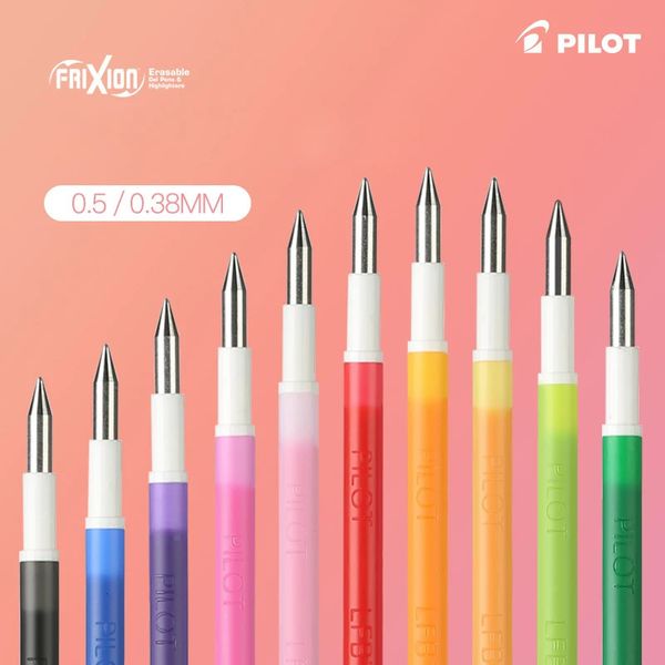 6 шт. PILOT Friction Refill LFBTRF12UF 0,38 мм стираемая ручка, многофункциональная ручка, оригинальный цвет, сменный стержень 240106