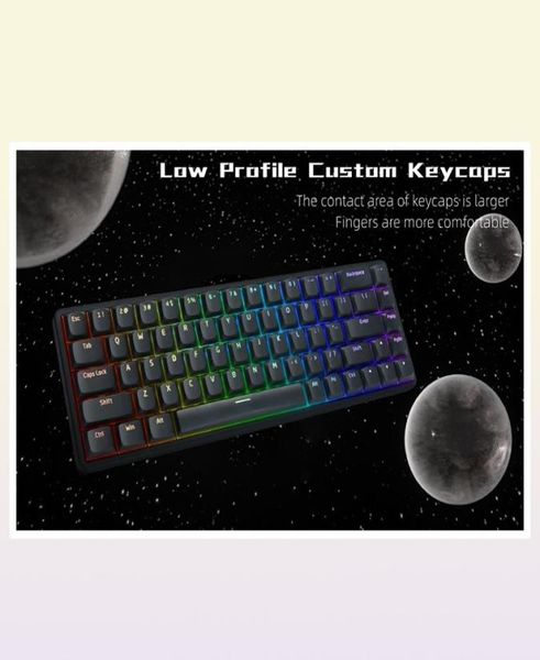 Tastaturen PBT Custom Low Profile Tastenkappen 117 Tasten XVX Horizon für 60 65 75 100 Cherry Gateron MX Switches Gamer Tastatur 221022494534