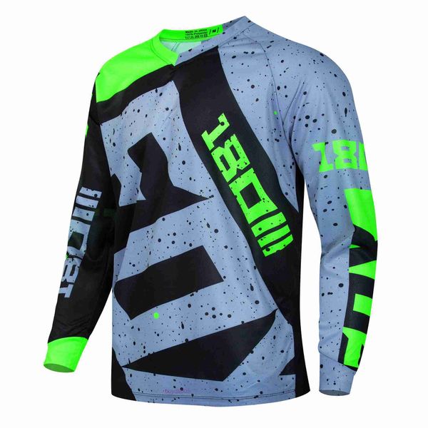 2024 T-shirt moda Mountain Bike Suit Foxx T-shirt da uomo Motocross Camicia a maniche lunghe Mountain Downhill Off-road Bicicletta da corsa Quick Dry Ciclismo Polera Mtb 4luk