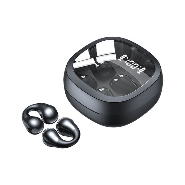 Auricolari wireless Cancellazione attiva del rumore Trasparenza Scatola di ricarica Cuffie a conduzione ossea Bluetooth Rilevamento non in-ear per IPHONE SmartPhone