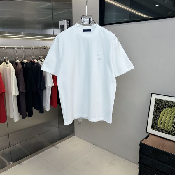 Maglietta da uomo in bianco e nero Designer per uomo Camicie da donna Maglietta di moda di alta qualità con lettere Casual Estate Manica corta Uomo Tee Donna Abbigliamento