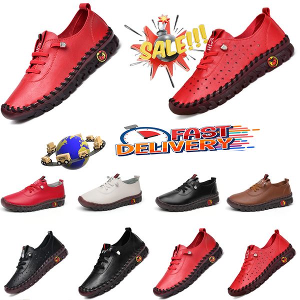 Sapatos ortopédicos ultramacios de qualidade para mulheres, couro macio, fundo plano, sapatos casuais feitos à mão, eur 35-43