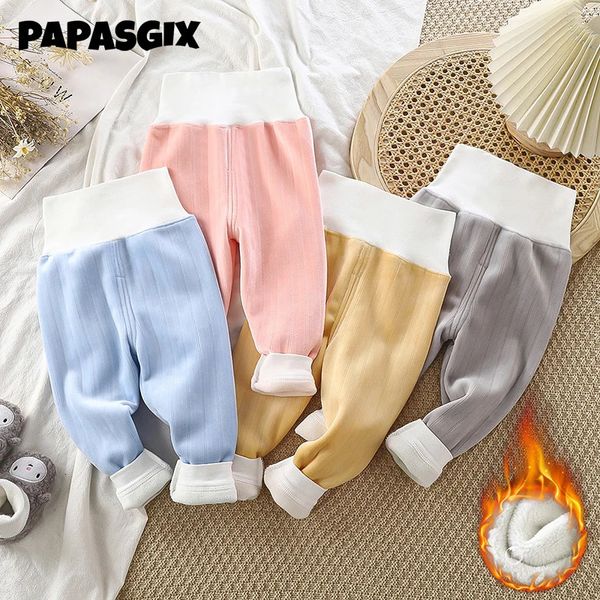 Herbst Winter Baby Mädchen Leggings Baumwolle Baby Jungen Gerippte Volle Länge Infant Kinder Kleidung Skiny Hosen Kinder Casual Hosen 240106