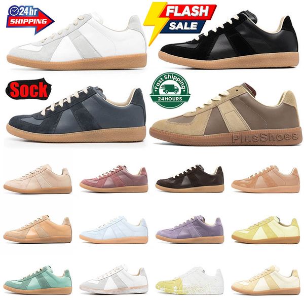 Tasarımcı Maisons Margiela Mm6 Kadın Ayakkabı Kesim Ayrıntılar Maison Mens Trainers Loafer Deri Vintage Zapatos Skate Spezial Erkekler Kadın Sneakers