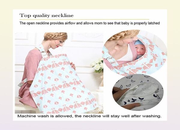 Nursing Cover Breastfeeding Baby Infant Breathable Cotton Muslin Cloth L large Size Big Feeding Cape Apron 70x100 2211042428769