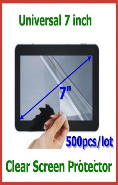 500 Stück Universal 7 Zoll LCD Displayschutzfolie NICHT Vollbildgröße 155 x 92 mm Keine Einzelhandelsverpackung für GPS Tablet PC Schutzfolie6523488