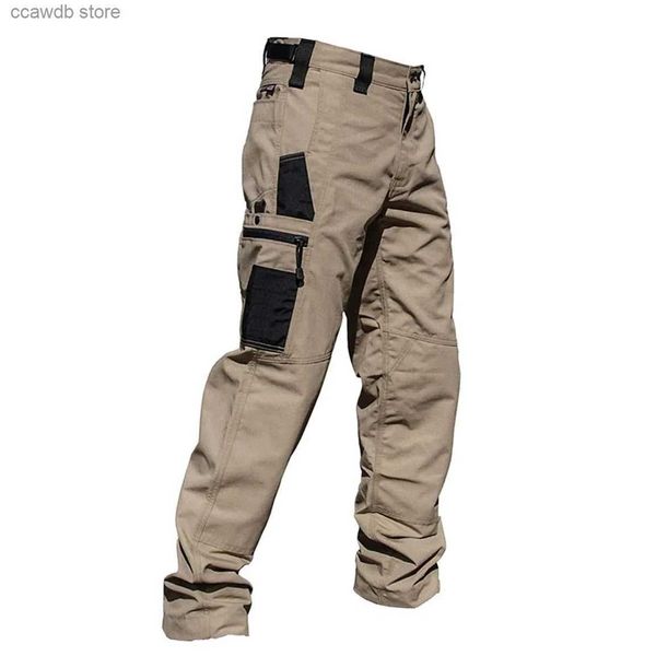 Мужские брюки с несколькими карманами Мужские военные тактические повседневные брюки Брюки-карго Боевые брюки для походов на открытом воздухе Износостойкие тренировочные комбинезоны T240108