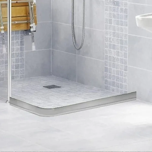 Tappetini da bagno 30 mm grigio di sostegno dell'acqua di fissaggio soglie di doccia collapdibile barriera diga e sistema di ritenzione 1 m