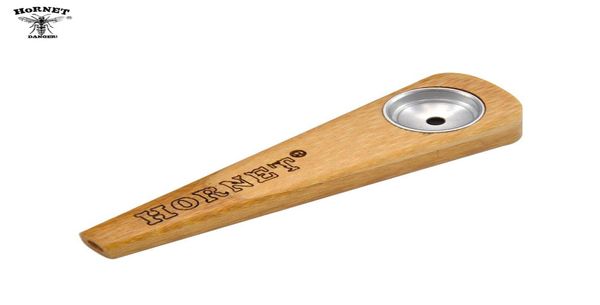 Шершень, деревянная табачная трубка ручной работы с металлической чашей, мини-портативная деревянная курительная трубка для трав, ручная трубка, карман, размер 1191267