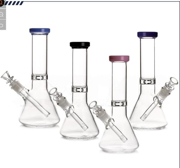 Neues Design 10,2 Zoll Mischfarbe Glas Wasserpfeife Eisregal Becherpfeife 14mm Schüssel Großhandel Shisha Pfeife Glas Rauchen Wasserpfeife