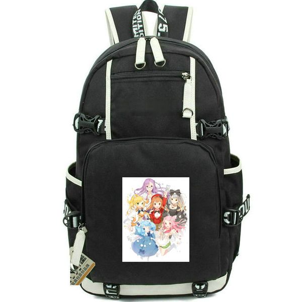 Fantasista boneca mochila uno uzume daypack sasara dos desenhos animados saco de escola impressão mochila casual computador dia pacote