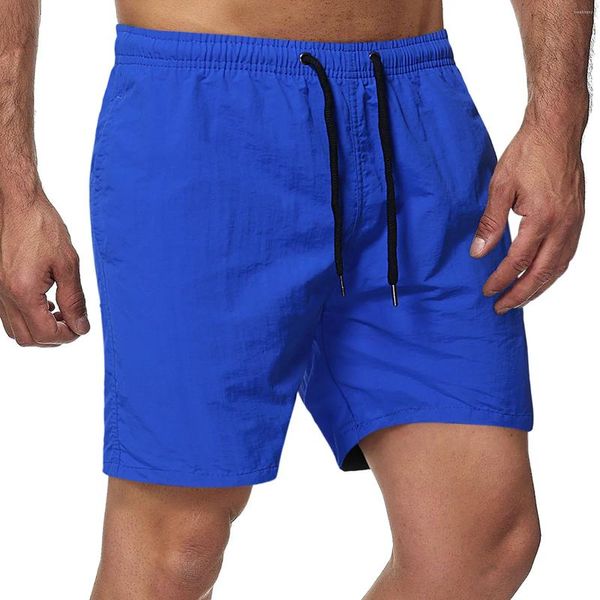 Männer Shorts Badeanzug Männer Strand Einfarbig Baumwolle Sport Trunks Hosen Fitness Surfen Tragen Boardshorts Laufen