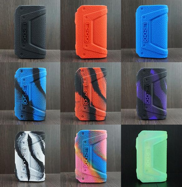 Capa protetora de textura de silicone para Geekvape L200 Aegis Legend 2 kit 200W Mod Vape Skin Sleeve Cover Pacote de varejo 9 cores8077552