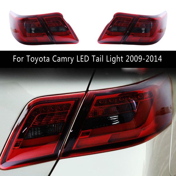 Para toyota camry led luz traseira 09-14 acessórios do carro freio reverso estacionamento luzes de corrida montagem da luz traseira streamer sinal de volta