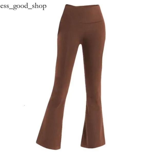 Lululemen Donna Groove Fitness Palestra Donna Yoga Pantaloni Elastici Gamba Larga Svasati Leggings Vita Alta Sottile Estate Flare Pant Lululemen Uomo 929