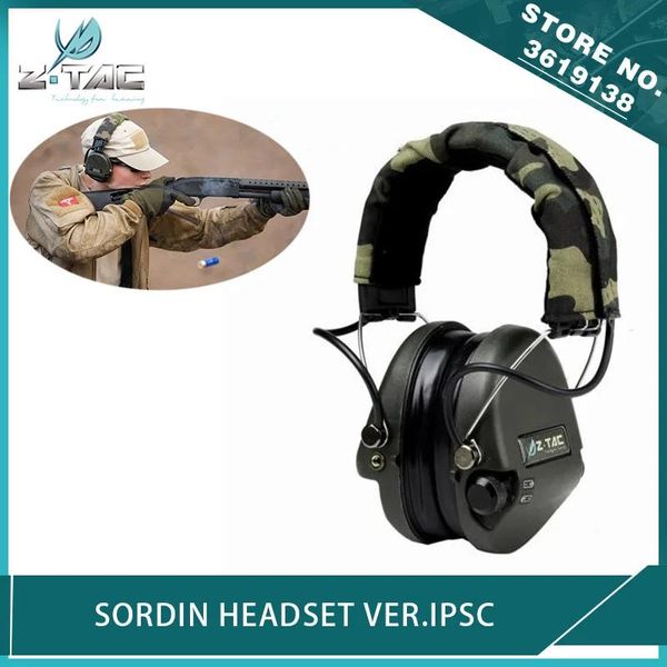 Radio Ztactical Airsoft Zsordin Headset für Ipsc Noise Reduction Shooting Kopfhörer Jagd Schutzkopfhörer für Militärradio