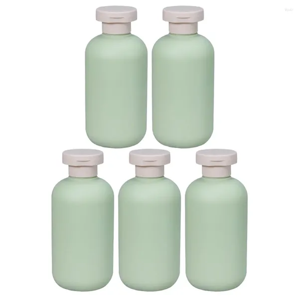 Garrafas de armazenamento 5 pcs abacate chuveiro gel garrafa bomba de plástico loção condicionador de cabelo prato dispensador de sabão recipiente