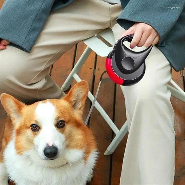 Hundehalsbänder, einziehbare Leine für Haustiere, mit rutschfestem Griff, automatisches Nylon-Traktionsseil