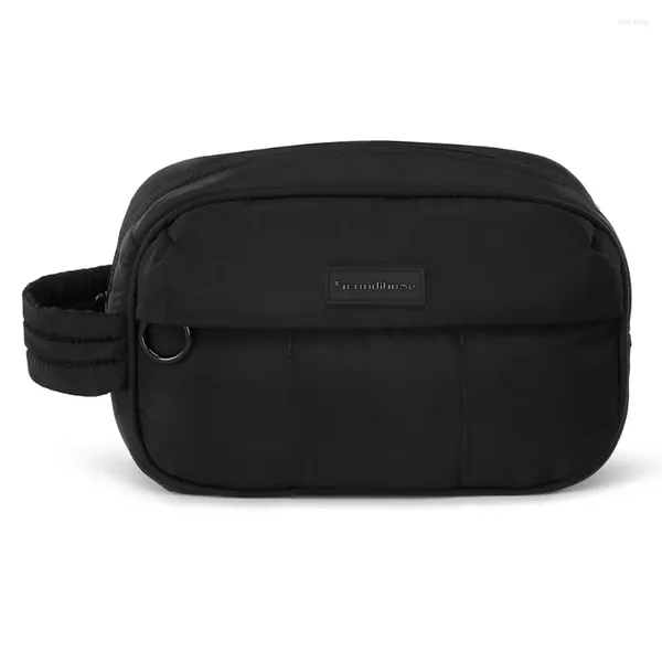 Borse per cosmetici Puffer Organizer per trucchi da viaggio con maniglia Borsa per riporre gli articoli da toeletta per la cura della pelle