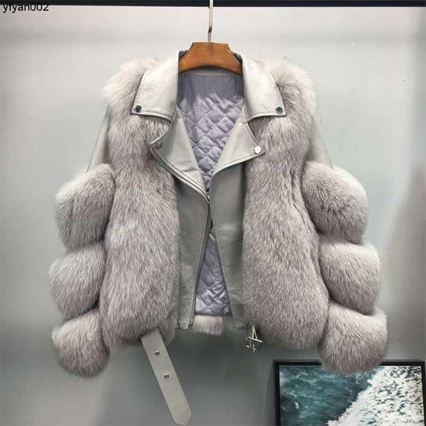 Roupas de grife Furry Furs Coat Fox Winter Fashion Jacket Casacos da moda