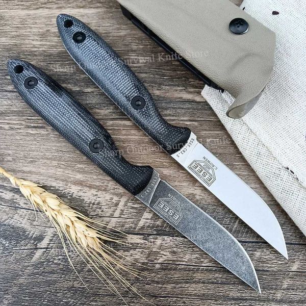 Messer Outdoor Gerade Messer Taktische Feste Klinge Messer Stonewashed Selbstverteidigung Messer Kydex Scheide Jagd Camping Werkzeug Überleben Ausrüstung